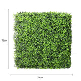 Luxury Deluxe Portable Buxus (Bright) Hedge UV Resistant 75cm x 75cm