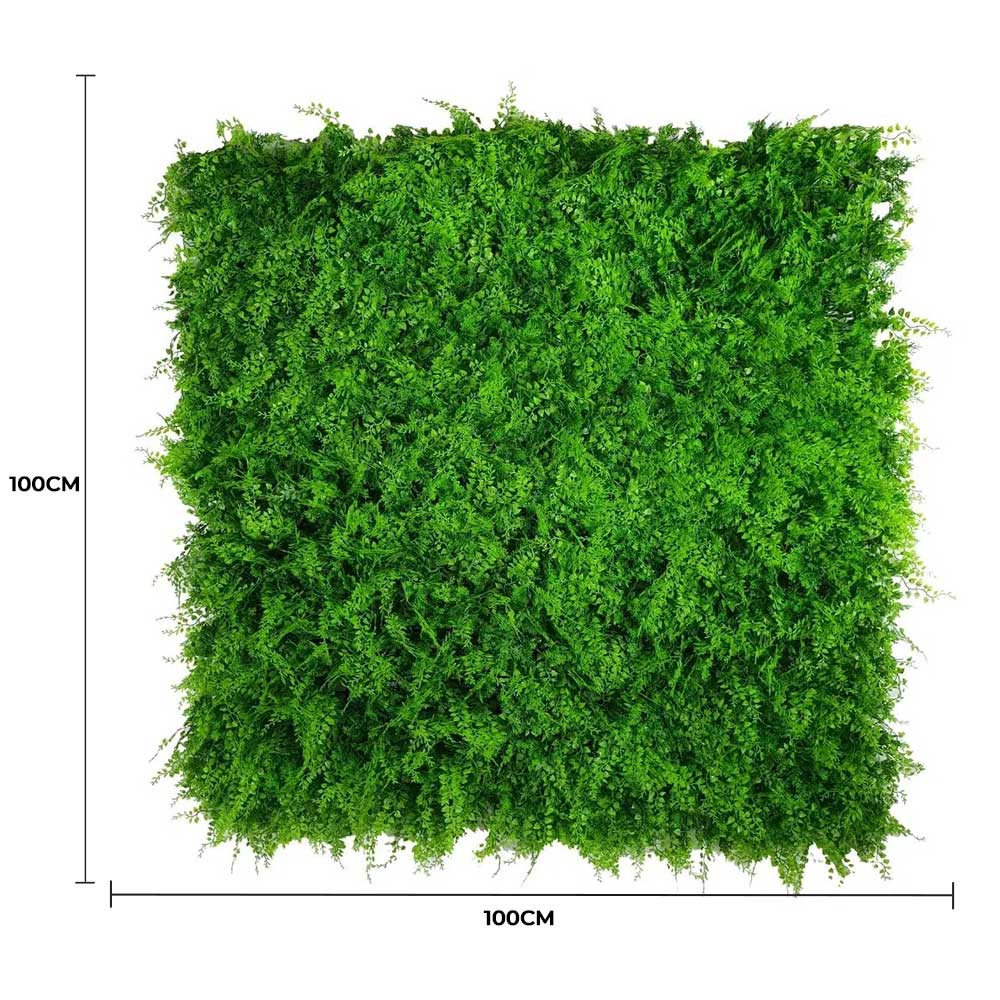 Mediterranean Fern Vertical Garden / Green Wall UV Resistant 1m x 1m