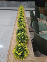 Small Potted Artificial Decorative Yellow Lily Plant UV Resistant 20cm