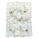 Artificial Flower Wall Backdrop Panel 40cm x 60cm Mixed Whites - Designer Plants