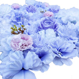 Artificial Flower Wall Backdrop Panel 40cm x 60cm Mixed Lilac Flowers
