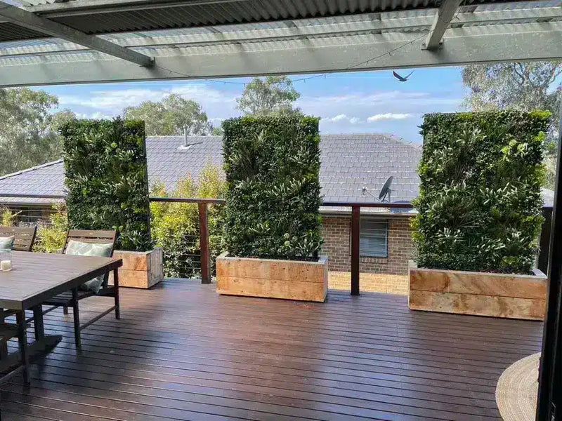 Premium Artificial Vertical Garden with Privacy Screening Planters