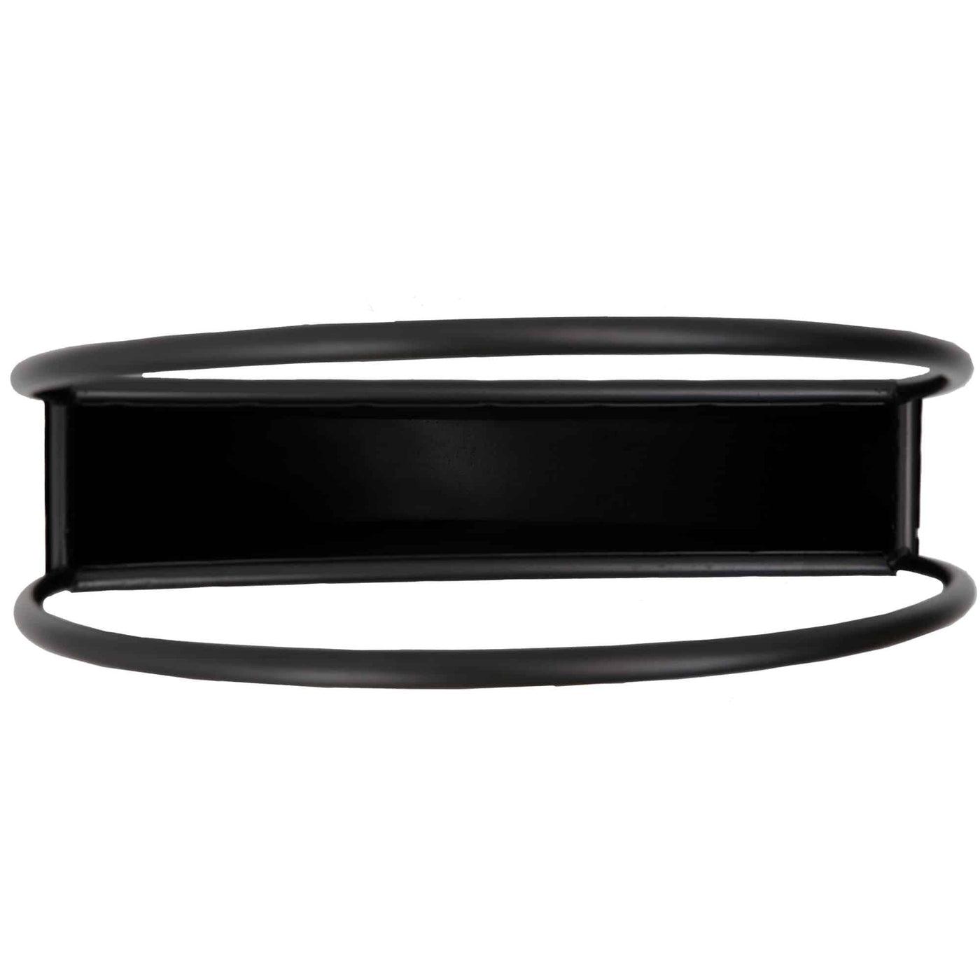 Premium Floating Half Moon / Semi Circle Metal Wall Planter | Onyx Black 45cm
