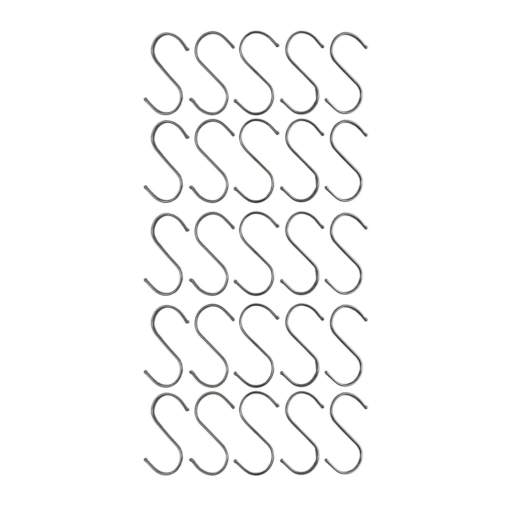 Stainless Steel Hanging S Hooks 12cm X 6cm 25 Pieces - Designer Plants