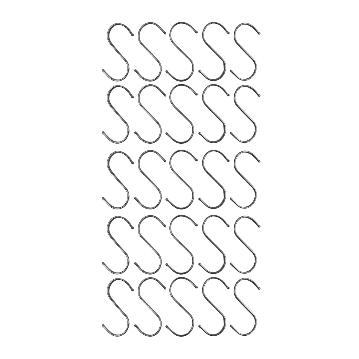 Stainless Steel Hanging S Hooks 12cm X 6cm 25 Pieces - Designer Plants