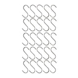 Stainless Steel Hanging S Hooks 12cm X 6cm 25 Pieces - Designer Plants
