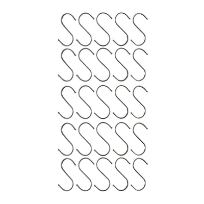 Stainless Steel Hanging S Hooks 12cm X 6cm 25 Pieces