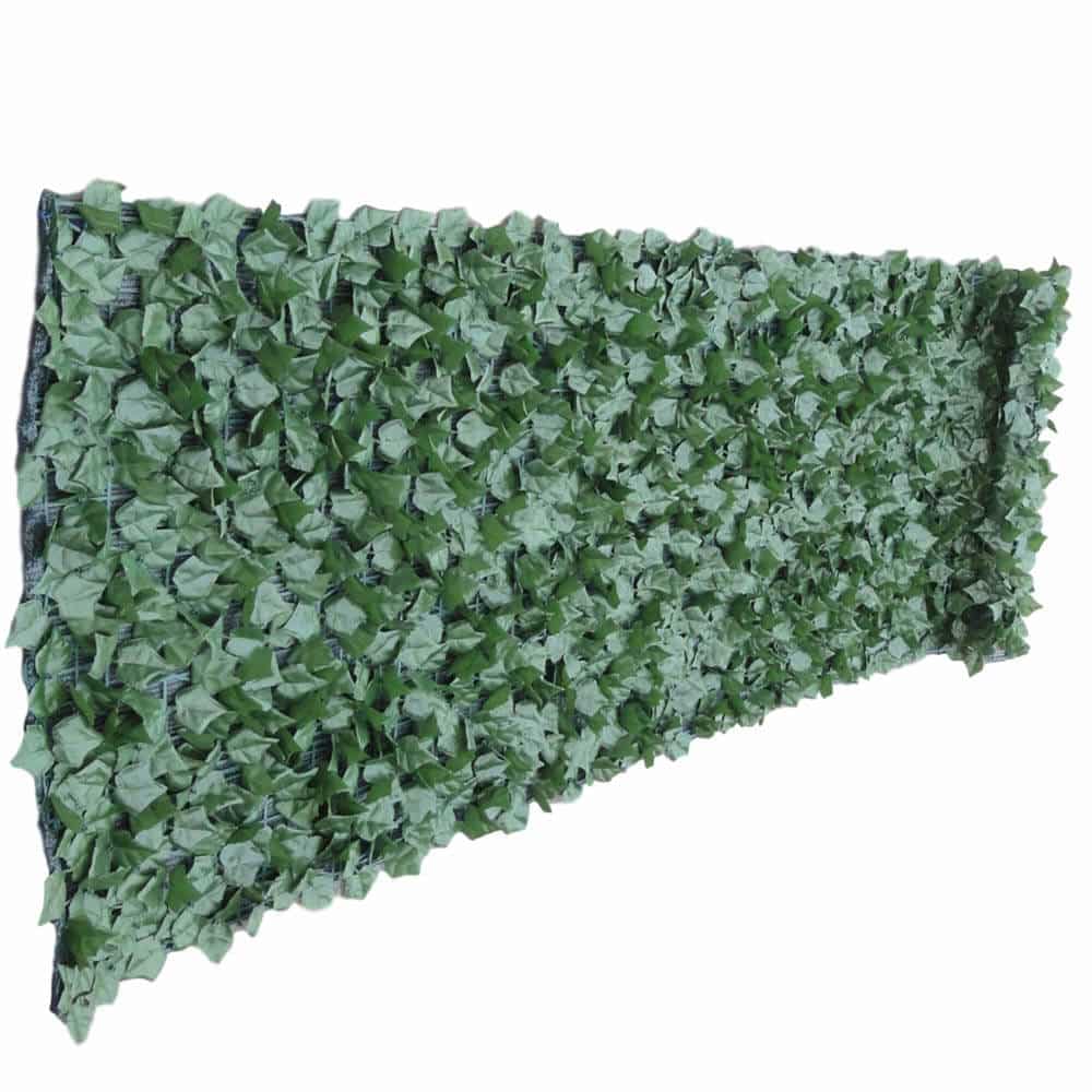 Artificial Ivy Leaf Hedging & Privacy Screen (shade cloth backing) 3m x 1m Roll