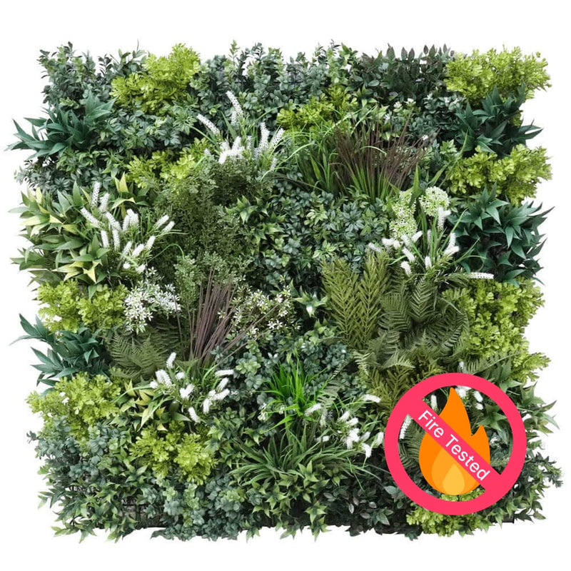 Garden of Eden Bespoke Vertical Garden / Artificial Green Wall UV Resistant 1m x 1m Fire Retardant