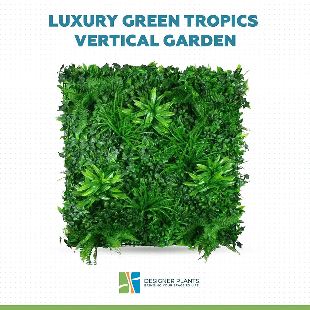 Luxury Green Tropics Vertical Garden/Green Wall UV Resistant 1m x 1m