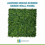 Jasmine Hedge Screen Green Wall Panel UV Resistant 100cm x 100cm