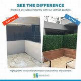 Jasmine Hedge Screen Green Wall Panel UV Resistant 100cm x 100cm