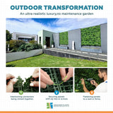 Luxury White Oasis Vertical Garden / Green Wall UV Resistant 1m x 1m