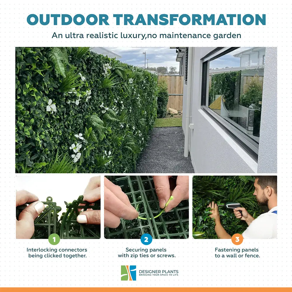 Snowy White UV Resistant Vertical Garden Premium Sample