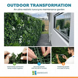 Luxury Snowy White Vertical Garden / Green Wall UV Resistant 100cm x 100cm