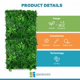 Luxury Green Tropics Vertical Garden/Green Wall UV Resistant 1m x 1m