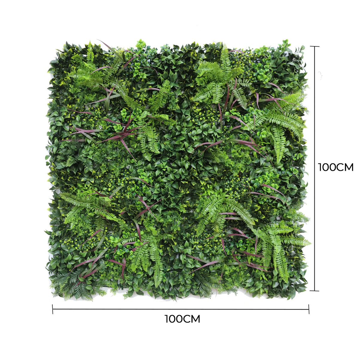 Verdant Fern Artificial Vertical Garden / Green Wall Panel 1m x 1m UV Resistant