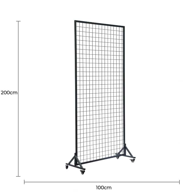 Versatile and Premium Flower Wall Stand / Portable Event Screen with Wheels 2m x 1m