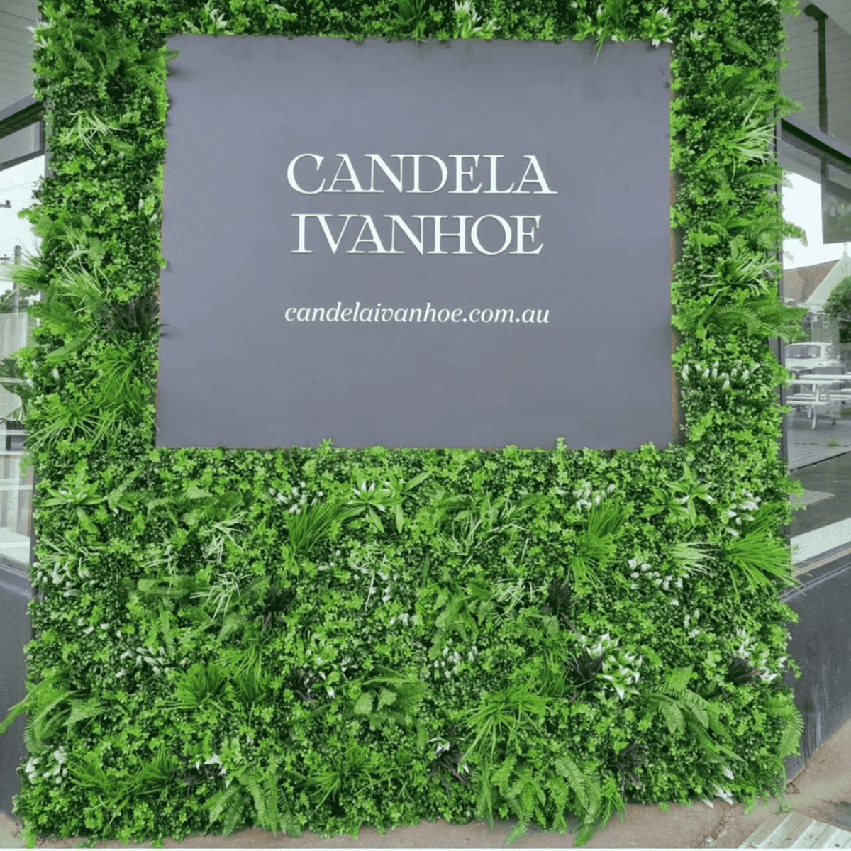Luxury Vista Green Recycled Vertical Garden / Green Wall UV Resistant 100cm x 100cm