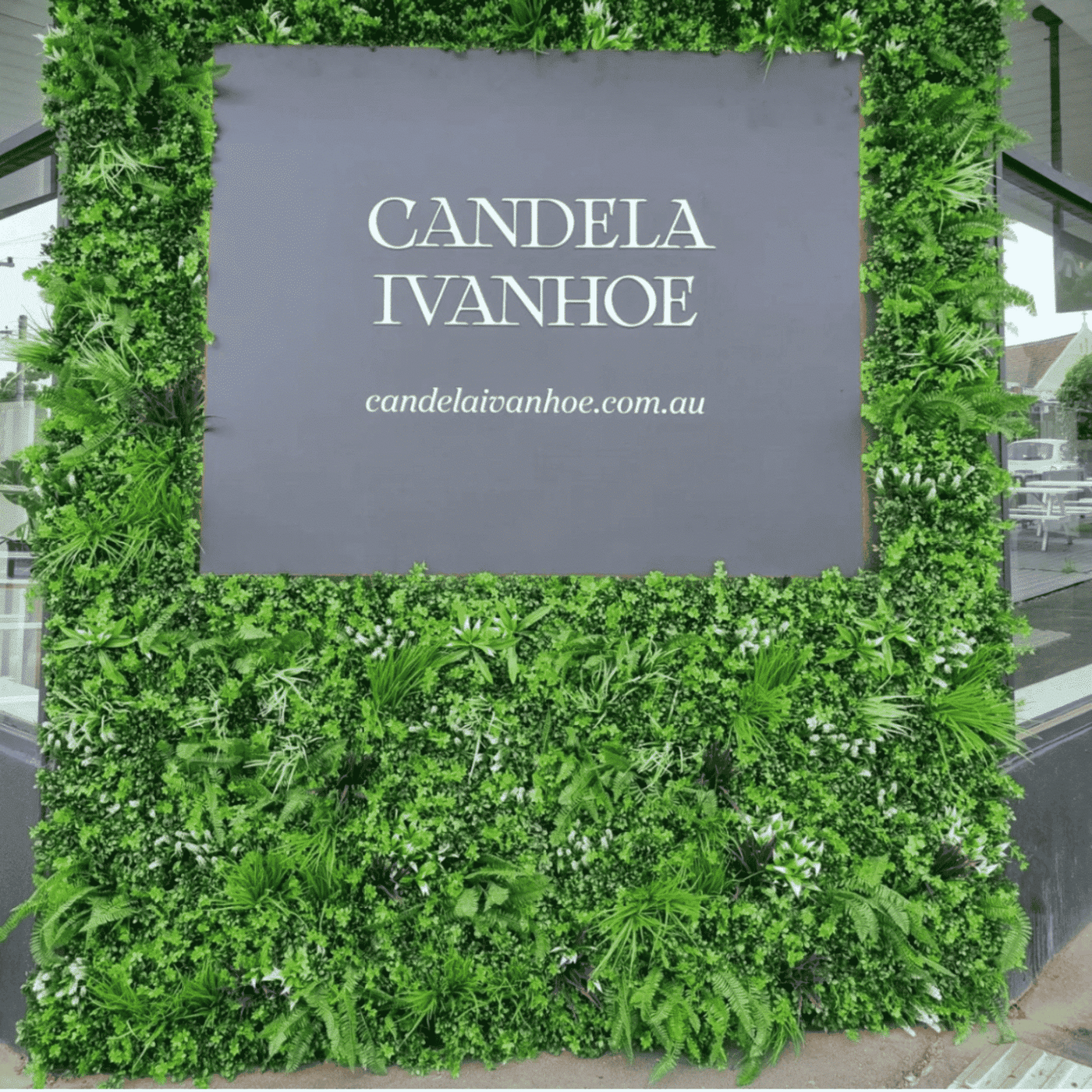 Luxury Vista Green Recycled Vertical Garden / Green Wall UV Resistant 100cm x 100cm