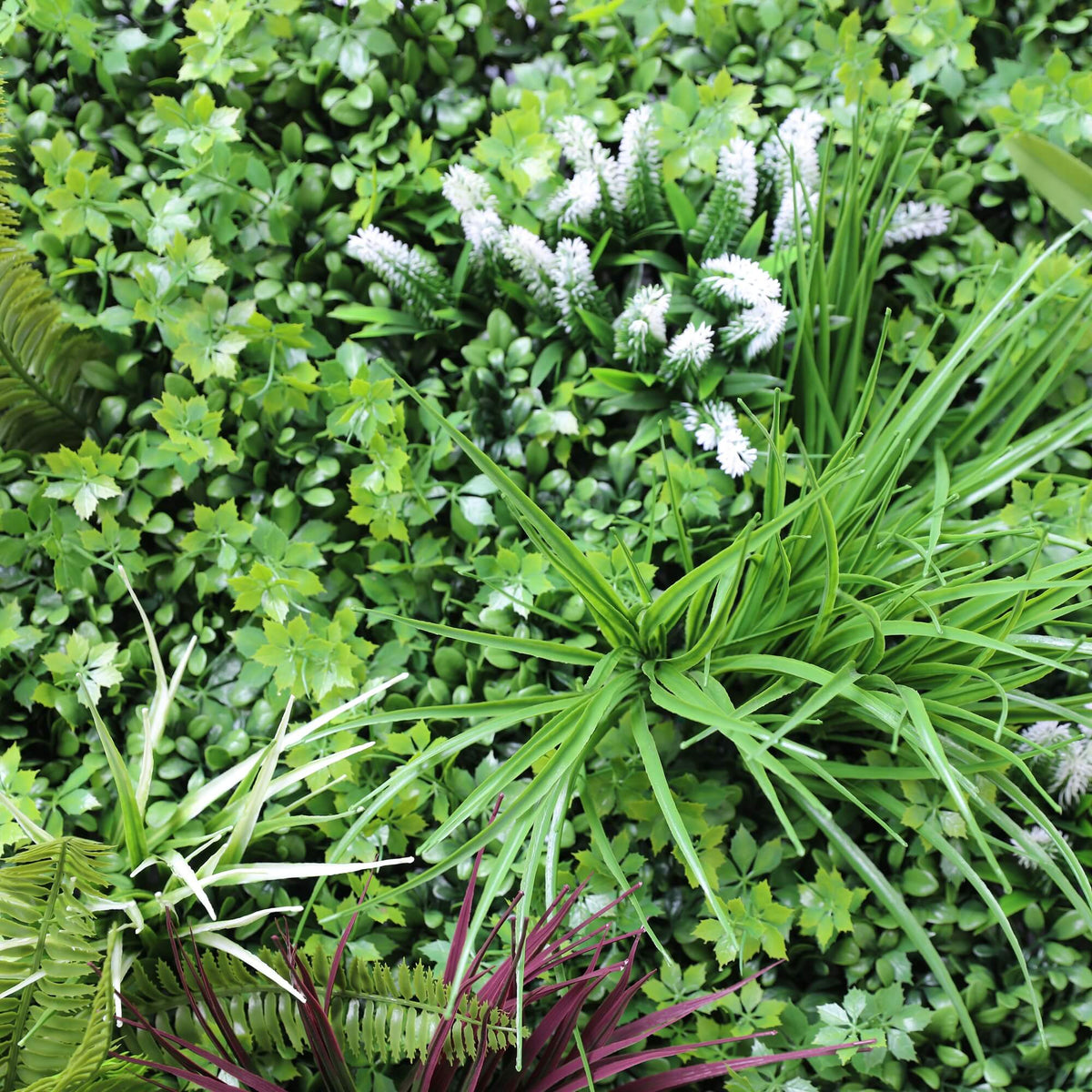 Luxury Vista Green Recycled Vertical Garden / Green Wall UV Resistant 100cm x 100cm