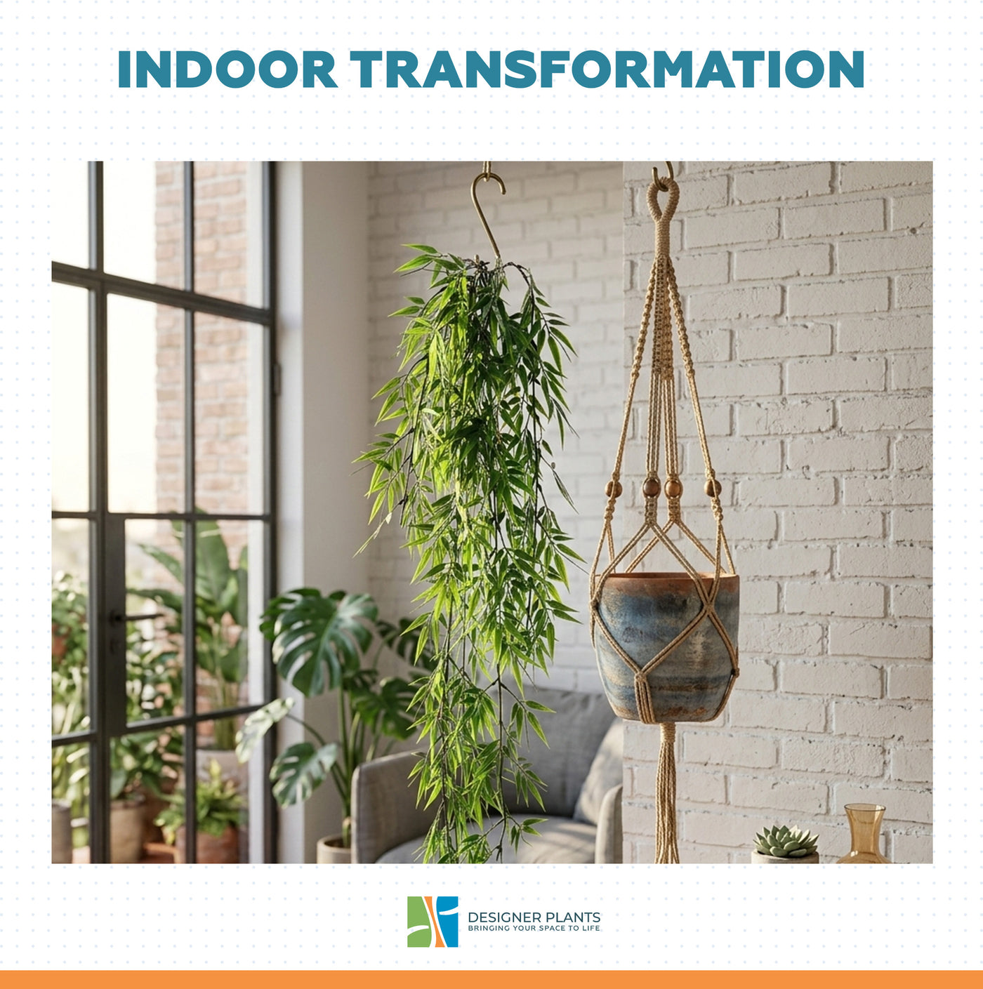 Vivid Green Hanging Artificial Ruscas Plant UV Resistant 120cm