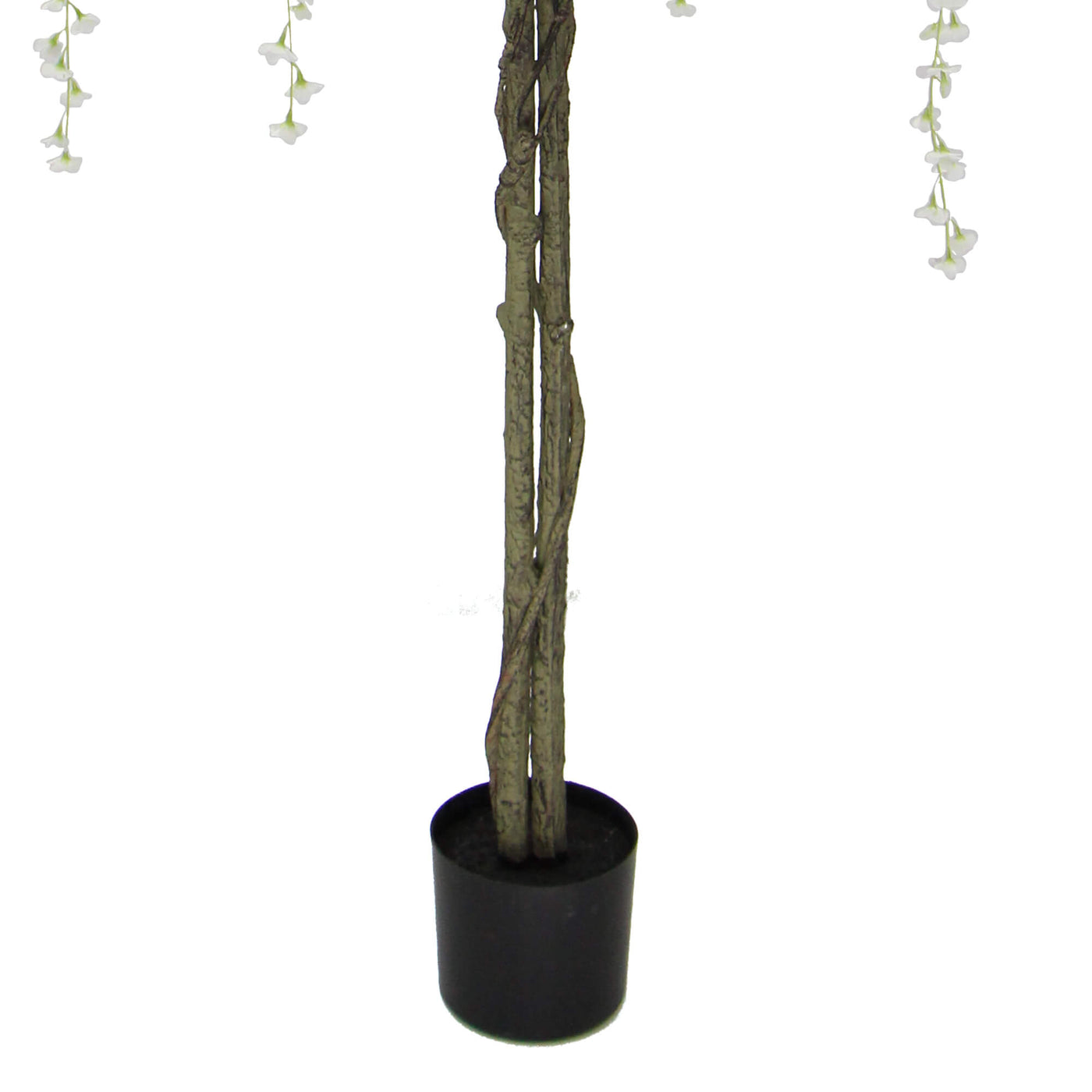Flowering Artificial Wisteria with White Flowers 180cm