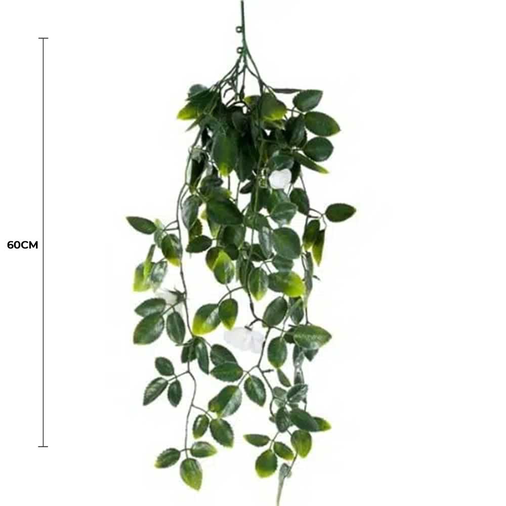 White Mixed Hanging Foliage UV Resistant 60cm