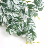 Artificial White & Green Monstera Albo Variegata 45cm