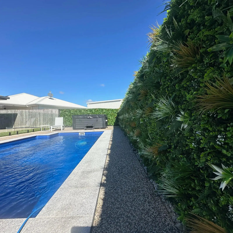 Transform Your Poolside Oasis with Maintenance-Free Wild Tropics Vertical Gardens