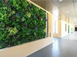 Luxury Country Fern Recycled Vertical Garden / Green Wall UV Resistant 100cm x 100cm