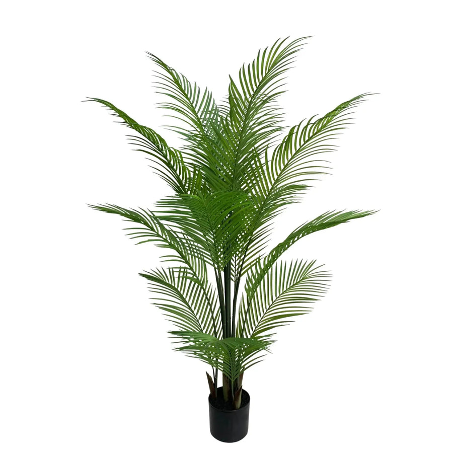 Nearly Natural Sweeping Artificial Modern Bushy Areca Fern Tree 120cm - Designer Plants