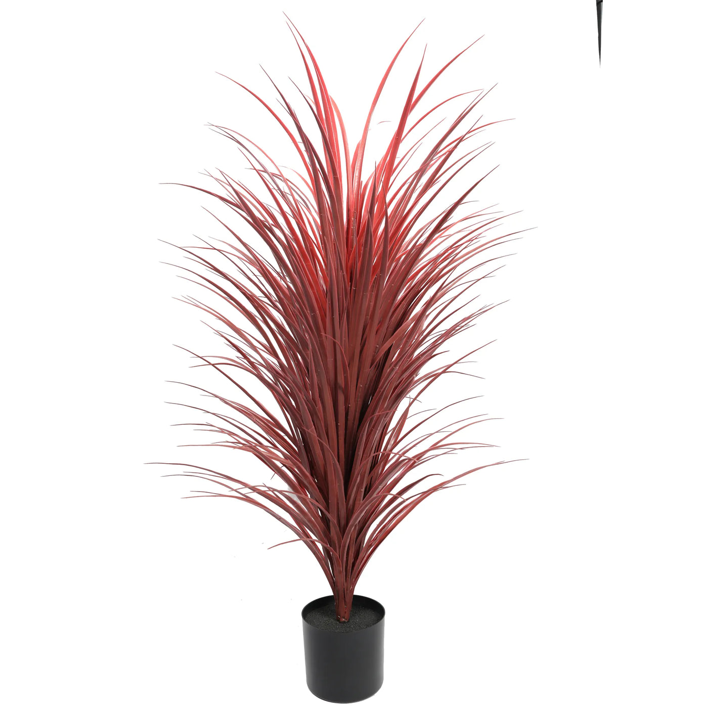 Burgundy Potted Artificial Long Grass (Yucca Grass) 115cm UV Resistant