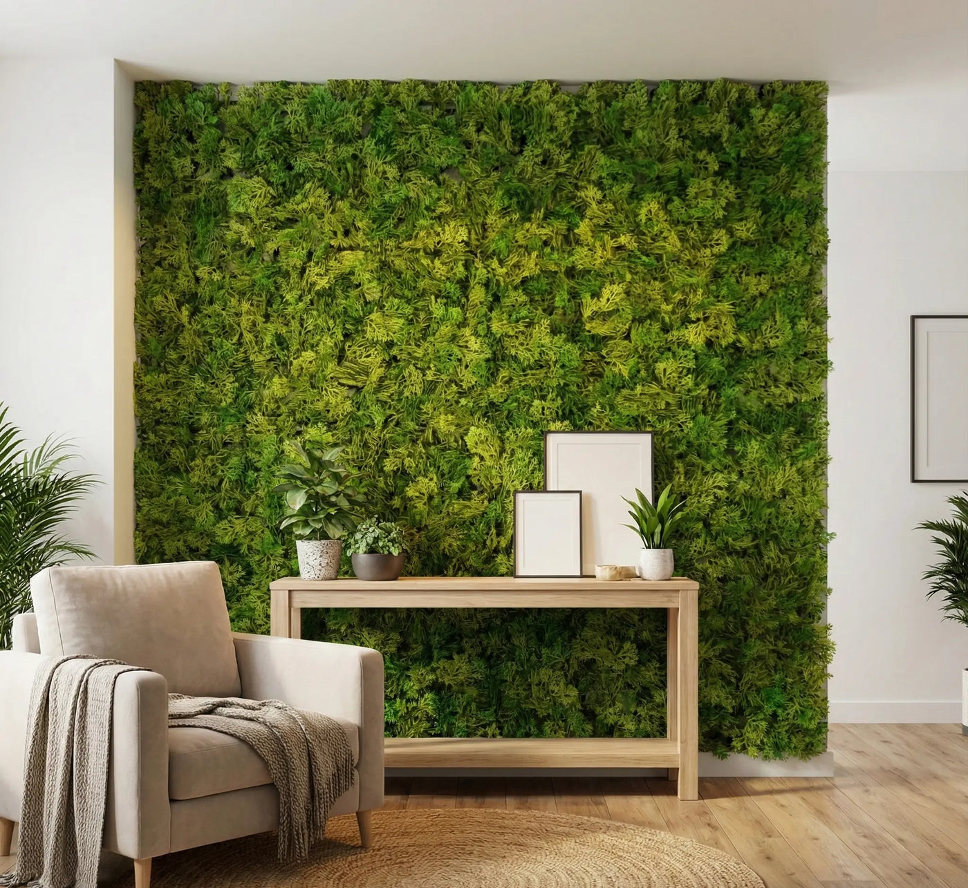 Nearly Natural Two-tone Moss Panel UV Resistant 100cm x 100cm
