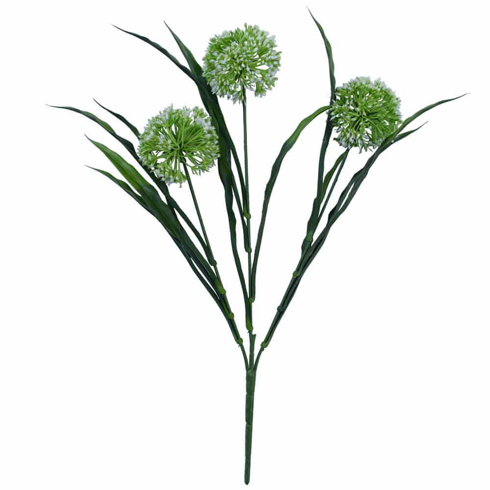 Lush Flowering White Hydrangea Stem 35cm UV Resistant - Designer Plants