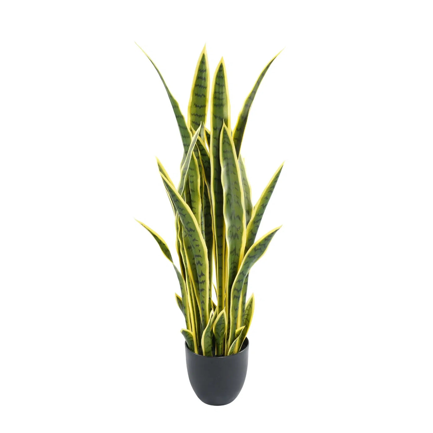 Artificial (faux) Mother in Law Tongue / Yellow Tongue Snake Plant UV Resistant 100CM - Designer Plants