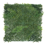 Bloom Luxe artificial green wall panel 1m x 1m, backing
