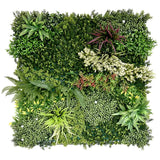 Bloom Luxe artificial green wall panel 1m x 1m, front