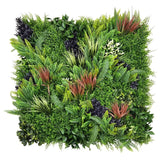 Coastal Native Retreat artificial green wall panel 1m x 1m, front