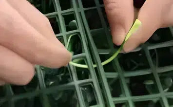 Secure panels with zip ties or screws.