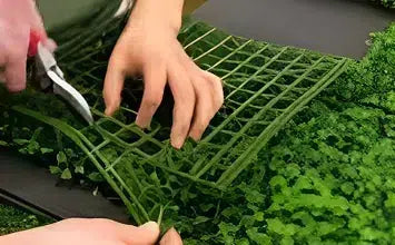 Trim any excess with scissors or cutters.