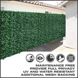 Artificial Ivy Leaf Hedging & Privacy Screen (shade cloth backing) 3m x 1m Roll