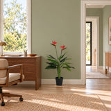 Artificial Bird of Paradise Plant 110cm (Red Flowers) - styled product image B