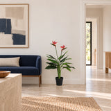 Artificial Bird of Paradise Plant 110cm (Red Flowers) - styled product image C
