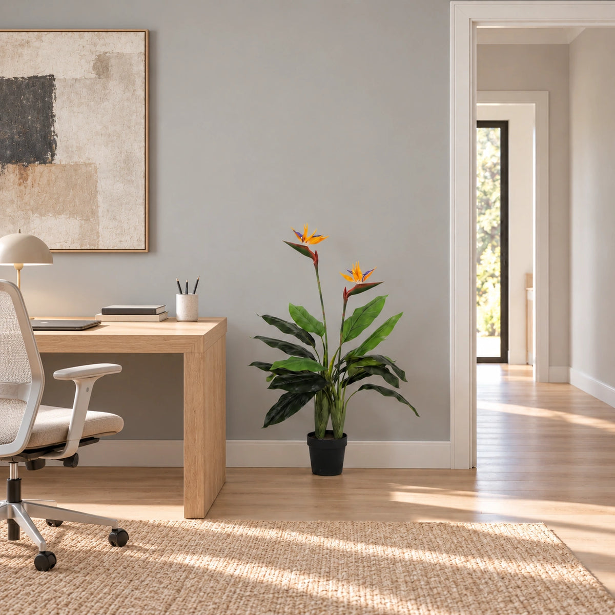Artificial Bird of Paradise Plant 110cm - styled product image B