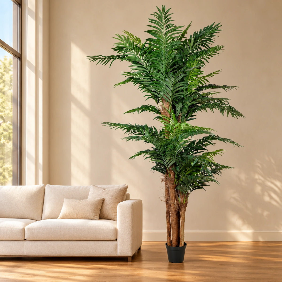 Large Artificial Tropical Palm Tree (Amazingly Real) 300cm - styled product image B
