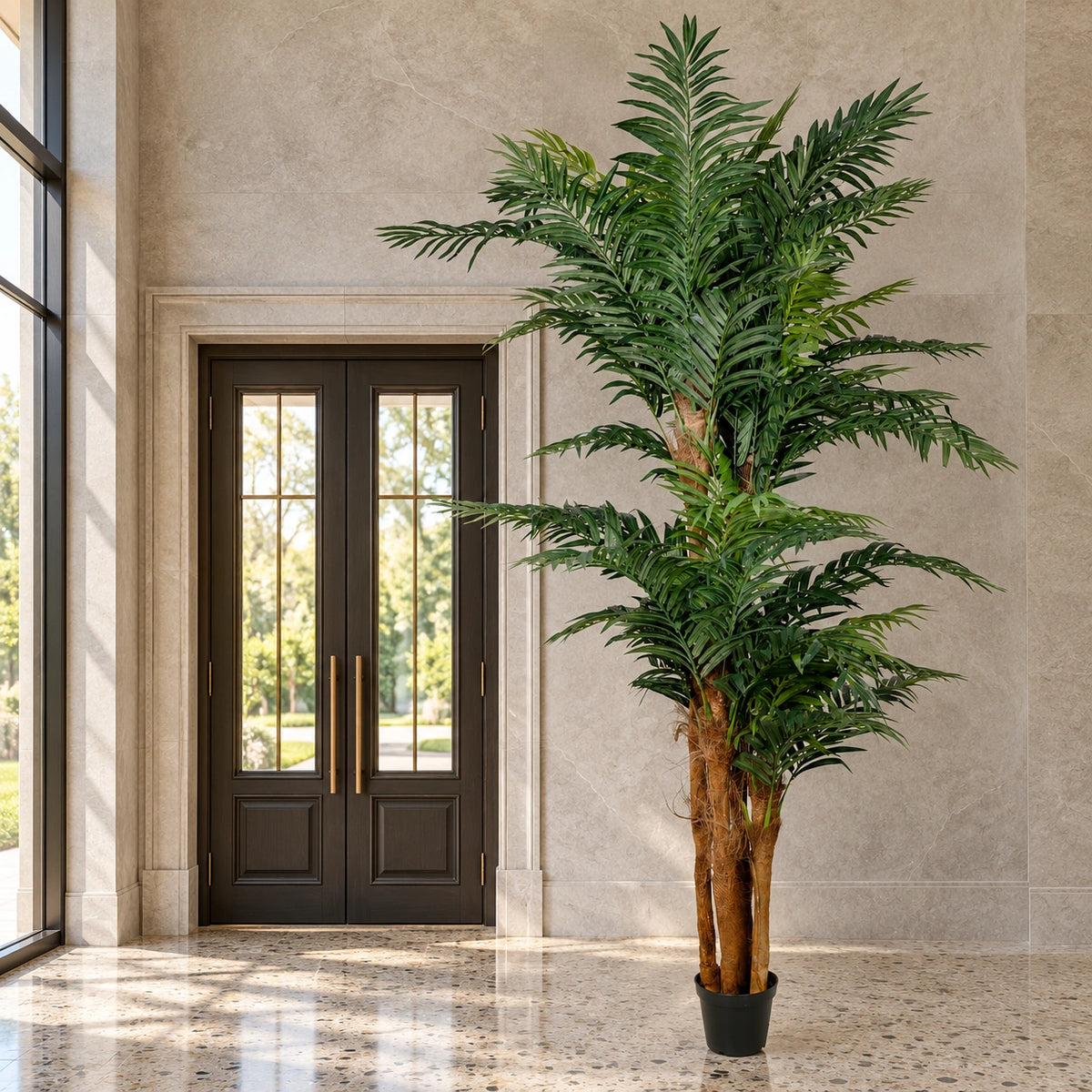 Large Artificial Tropical Palm Tree (Amazingly Real) 300cm - styled product image C