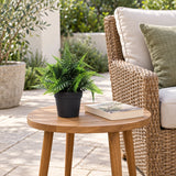 Small Potted Artificial Persa Boston Fern Plant UV Resistant 20cm - styled product image C