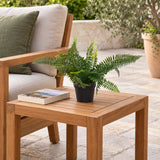 Small Potted Artificial Dark Green Fern Plant UV Resistant 20cm - styled product image B