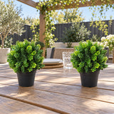 Small Potted Artificial Flowering Hop Plant UV Resistant 20cm - styled product image B